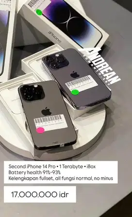 Second Iphone 14 Pro 1 TB ibox