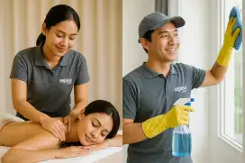 Freelance/Part time Terapis massage & Mitra Cleaning