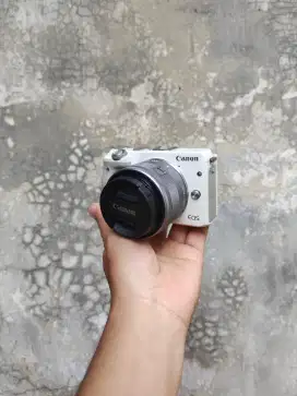 Canon eos M3 putih body kit fullset box