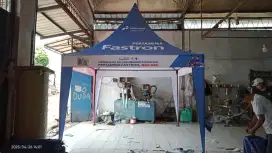 Tenda kerucut branding aneka ukuran 2x2,3x34x4,5x5 . Ready stok plg