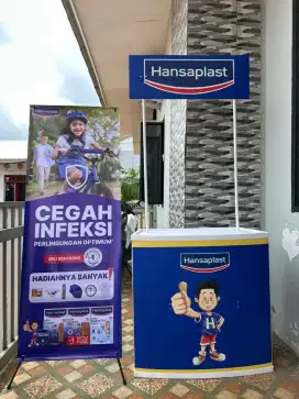 Booth promosi , meja pameran, event desk murah . Ready Palembang