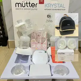 Mutter Krystal Pompa ASI Elektrik + Handsfree + Mae Cooler Bag