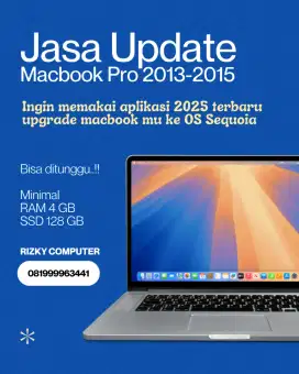 Jasa Upgrade Macbook Pro 2013-2015