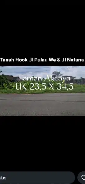Tanah PULAU WE taman akcaya kotabaru ( jalan natuna )