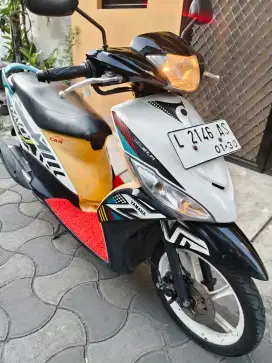 Mio J 2013 Teen CW Putih Kuning FI Injeksi Plat Baru 2030 Siap Pakai