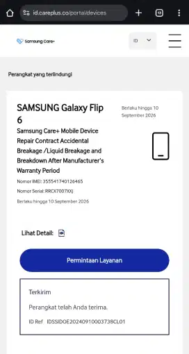 Dijual Samsung Flip 6 Scare+ aktif