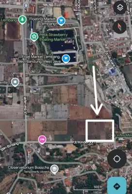 Tanah 2 Hektar Lembang Komersil Strategis Floating Market