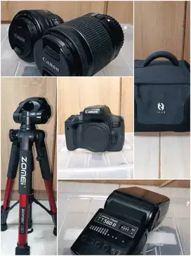 Kamera DSLR Canon 750D Fullset Dijual Cepat (Nego)