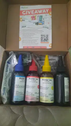 Paket tinta infus printer 4 warna 100 ml