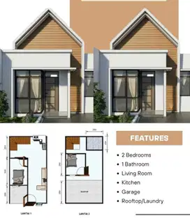 Rumah 1,5 lantai di Bintara 9 akses motor murah
