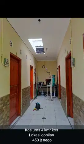 Dijual Kost UMS 4 Kamar