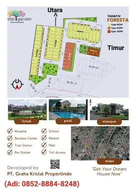 Rumah Dijual Tanpa DP Free Biaya Dekat ke Tol Jagorawi dan Stasiun