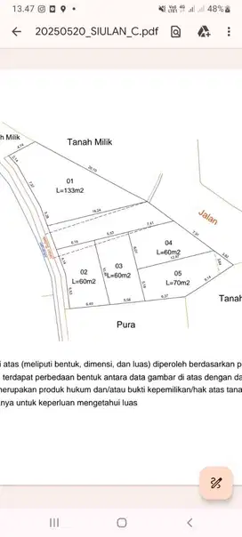 For SaleRumah Nyaman di Siulan