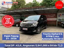 Toyota Alphard G ATPM 2.4cc Automatic Th'2012
