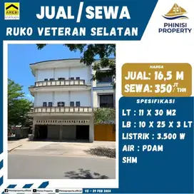 DIJUAL RUKO MURAH DI VETERAN SELATAN COCOK BUAT USAHA