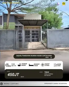 Dijual Rumah Hook Ciptaland tiban