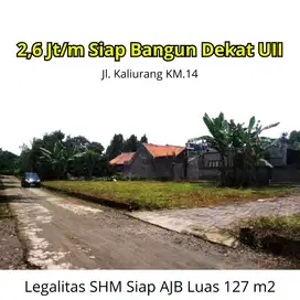 Siap Bangun SHM Ready Per Unit, Tanah Dekat UII Jalan Kaliurang