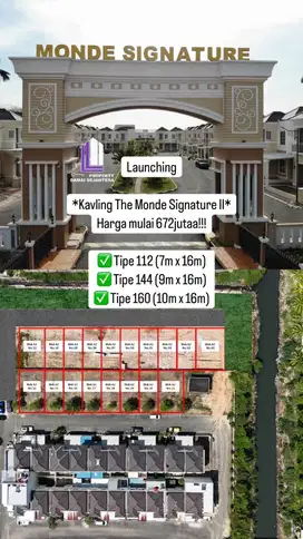 Dijual Lahan atau kavling rumah monde signature batam center
