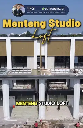 Menteng Studio Loft 6x20 Ready Stock, Siap Pakai untuk Kantor & Usah