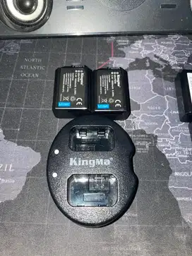 KINGMA Battery Sony NP-FW50 2-Pack with Dual Charger - Non Lcd Display