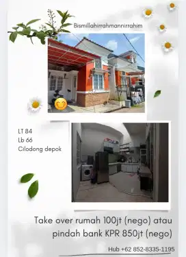 Dijual rumah second (cluster)