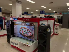 PROMO LED TV SHARP GOOGLE TV  setiap pembelian 50 keatas free gopay
