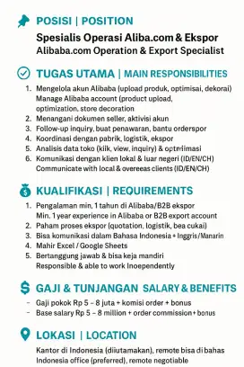 Dibutuhkan Host Live & Penerjemah Mandarin – Balaraja