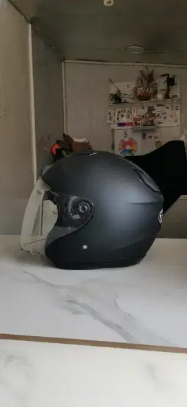 Helm Half Face KYT Kyoto solid black matt - M