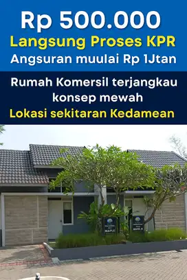 Rumah terjangkau konsep villa mewah di sekitaran kedamean