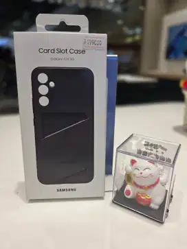 Casing Slot Kartu Samsung Galaxy A34 5G berwarna hitam.