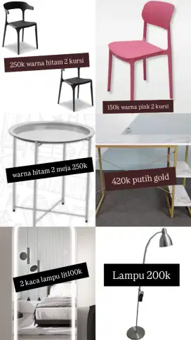 barang² salon all in 5jt