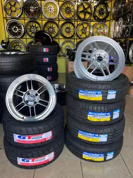 PROMO VELG BARU BAN BARU R15 COCOK UNTUK SEMUA MOBIL LUBANG 4