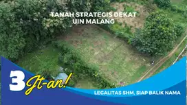 Tanah Murah Kota Malang Dau Dekat UIN Maliki 3 dan Jalan Raya