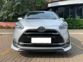LOW KM TERMURAH!! TOYOTA SIENTA 1.5 Q MATIC 2017 SILVER KM 50RB