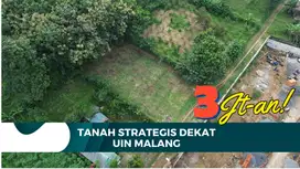 Dijual Kavling Strategis UIN 3 Malang Siap Bangun Cocok Untuk Kost
