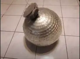 Bola Kaca Mirror Ball 16 Inch Dan Motor Penggeraknya