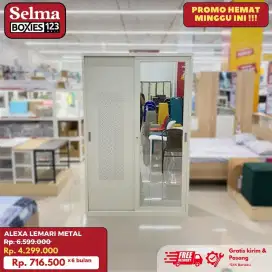 Lemari pakaian besi sliding