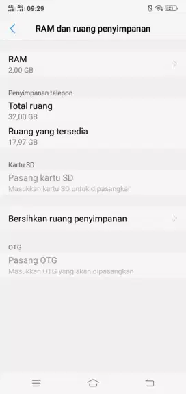 Jual hp vivo 1820 ram 2