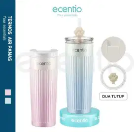 Ecentio Tumbler Botol Minum aesthetic Stainless Steel kap 500ml