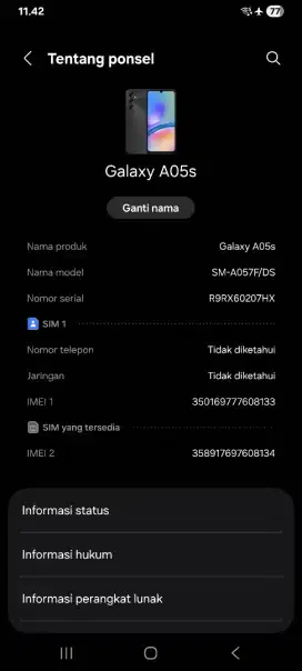 Samsung A05s Ram 6/128 Gb Second