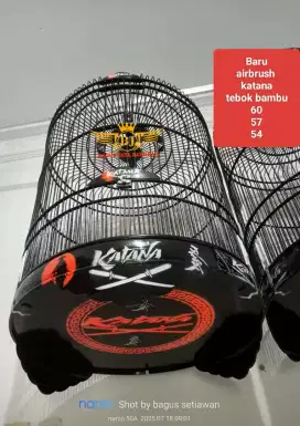 sangkar murai airbrush katana