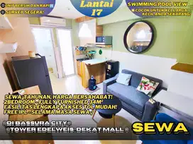 Sewa Tahunan 2BR Furnished Dekat Mall Tercantik Free IPL Bassura City