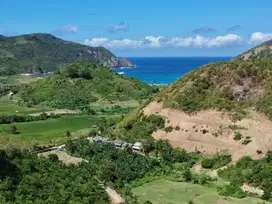 Tanah murah dekat pantai Mawun Kuta Mandalika Lombok. Cocok utk villa