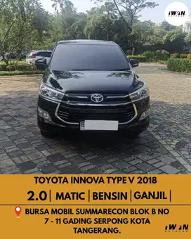 2018 Toyota Innova V 2.0 Bensin AT