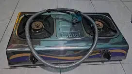 Kompor Gas 2 tungku Rinnai Exotic warna ungu