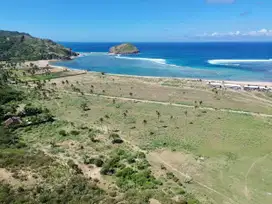 Tanah murah dekat pantai areguling Lombok. full view