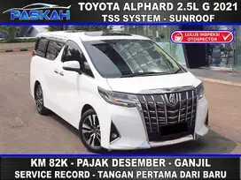 TOYOTA ALPHARD G ATPM PUTIH 2.5 TSS 2021