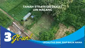 Tanah Strategis Dekat Kampus UIN 3 Malang Cocok Hunian atau Rumah Kos