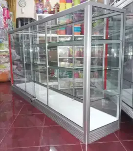 Etalase Panjang 2Mx1M Untuk Agen Toko/ Warung dll