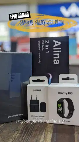 Epic combo weekend S24 ultra free fit3 dan adapter